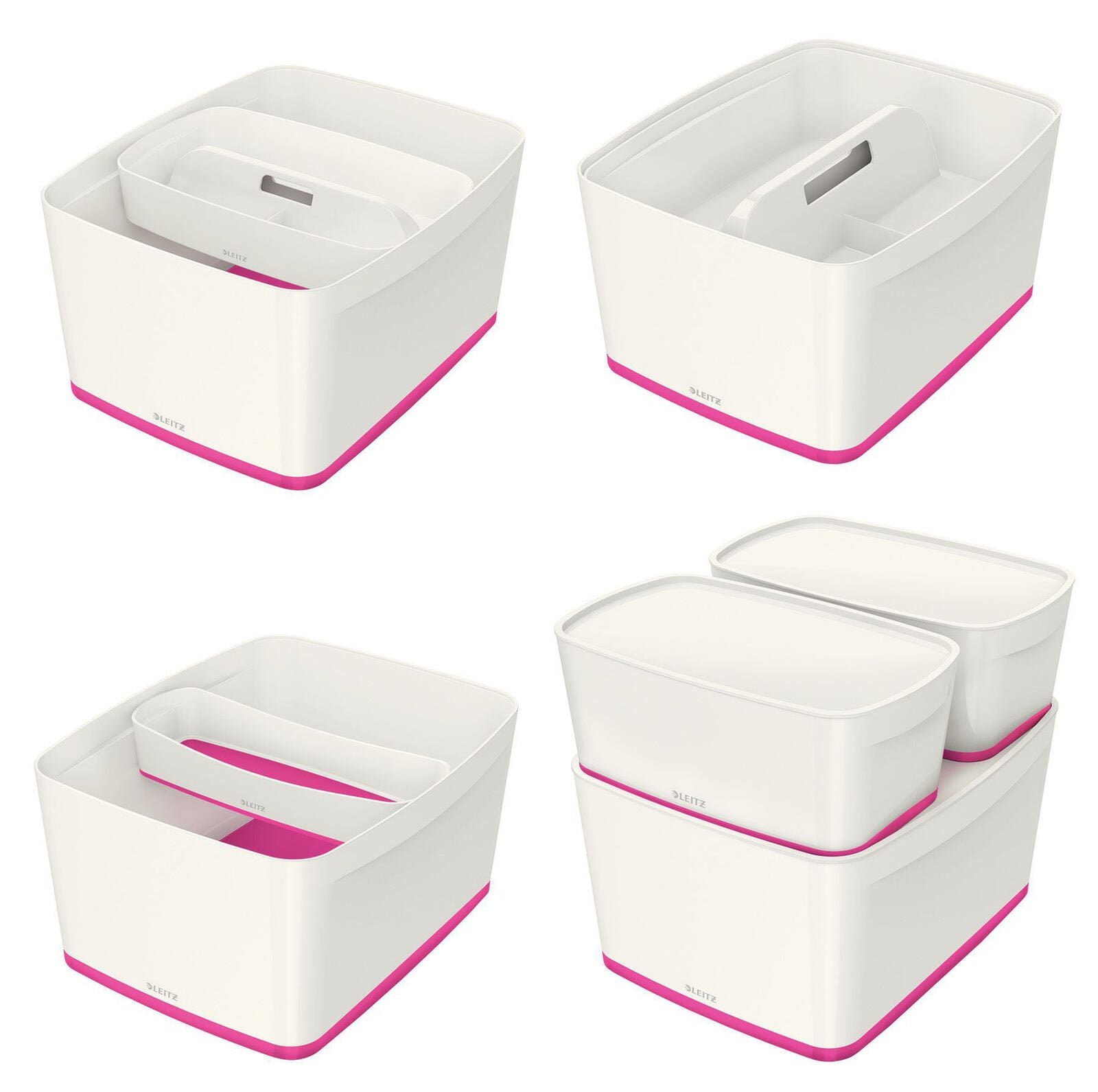 LEITZ Aufbewahrungsbox 18,0 l - 38,5 x 31,8 x 19,8 cm perlweiß/pink