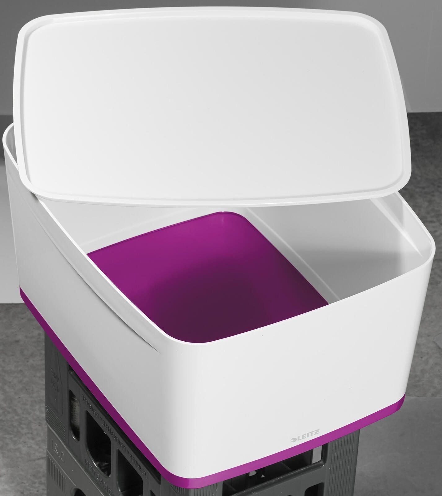 LEITZ Aufbewahrungsbox 18,0 l - 38,5 x 31,8 x 19,8 cm perlweiß/pink