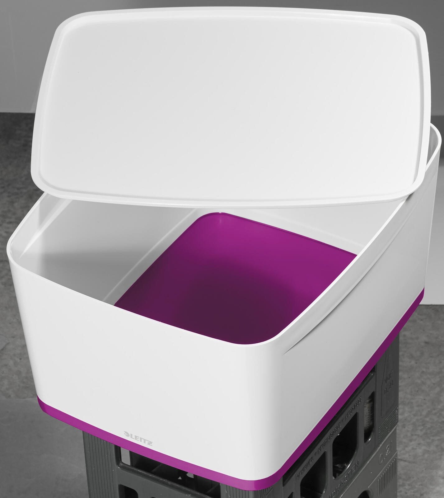 LEITZ Aufbewahrungsbox 18,0 l - 38,5 x 31,8 x 19,8 cm perlweiß/pink