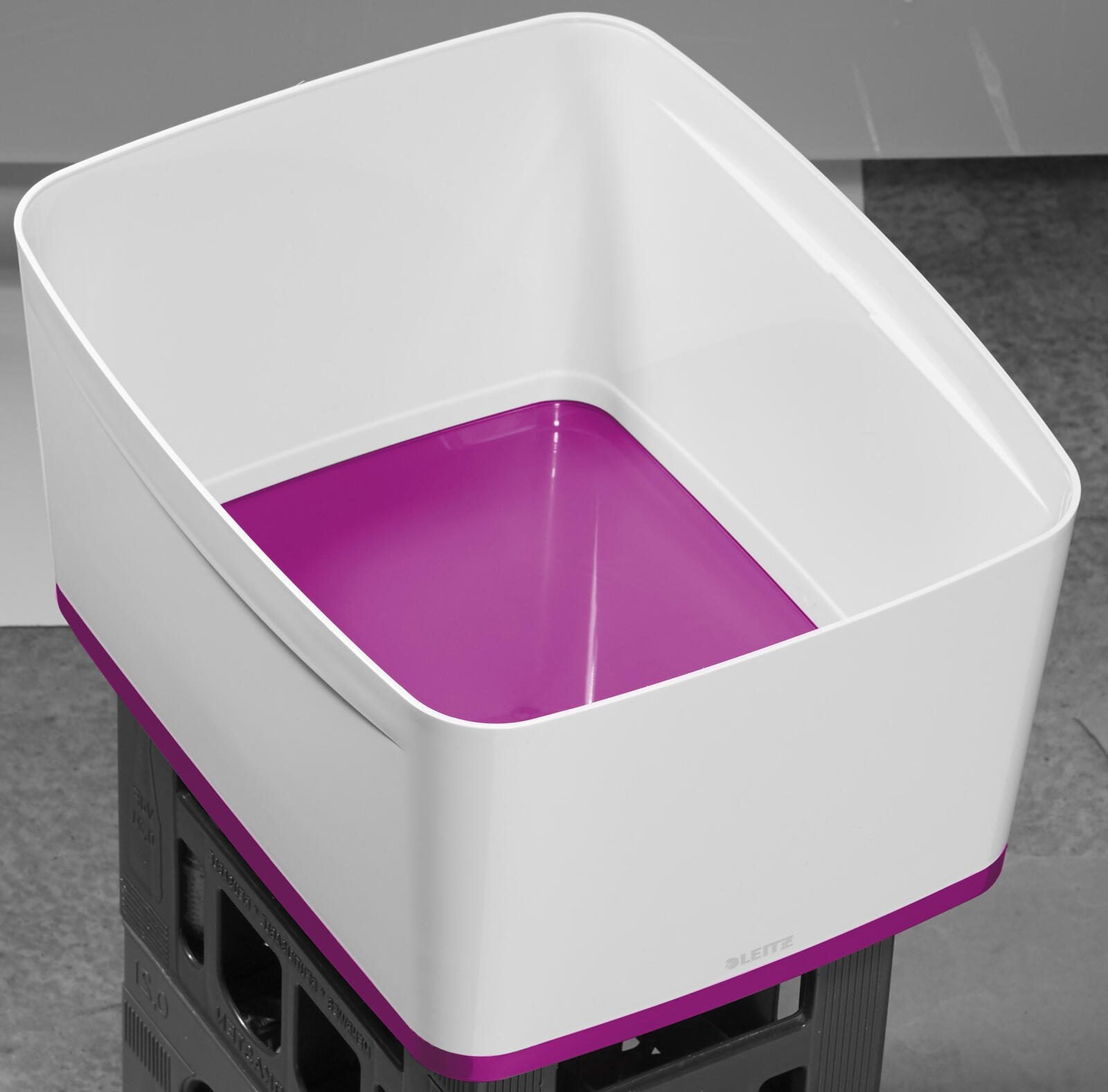 LEITZ Aufbewahrungsbox 18,0 l - 38,5 x 31,8 x 19,8 cm perlweiß/pink