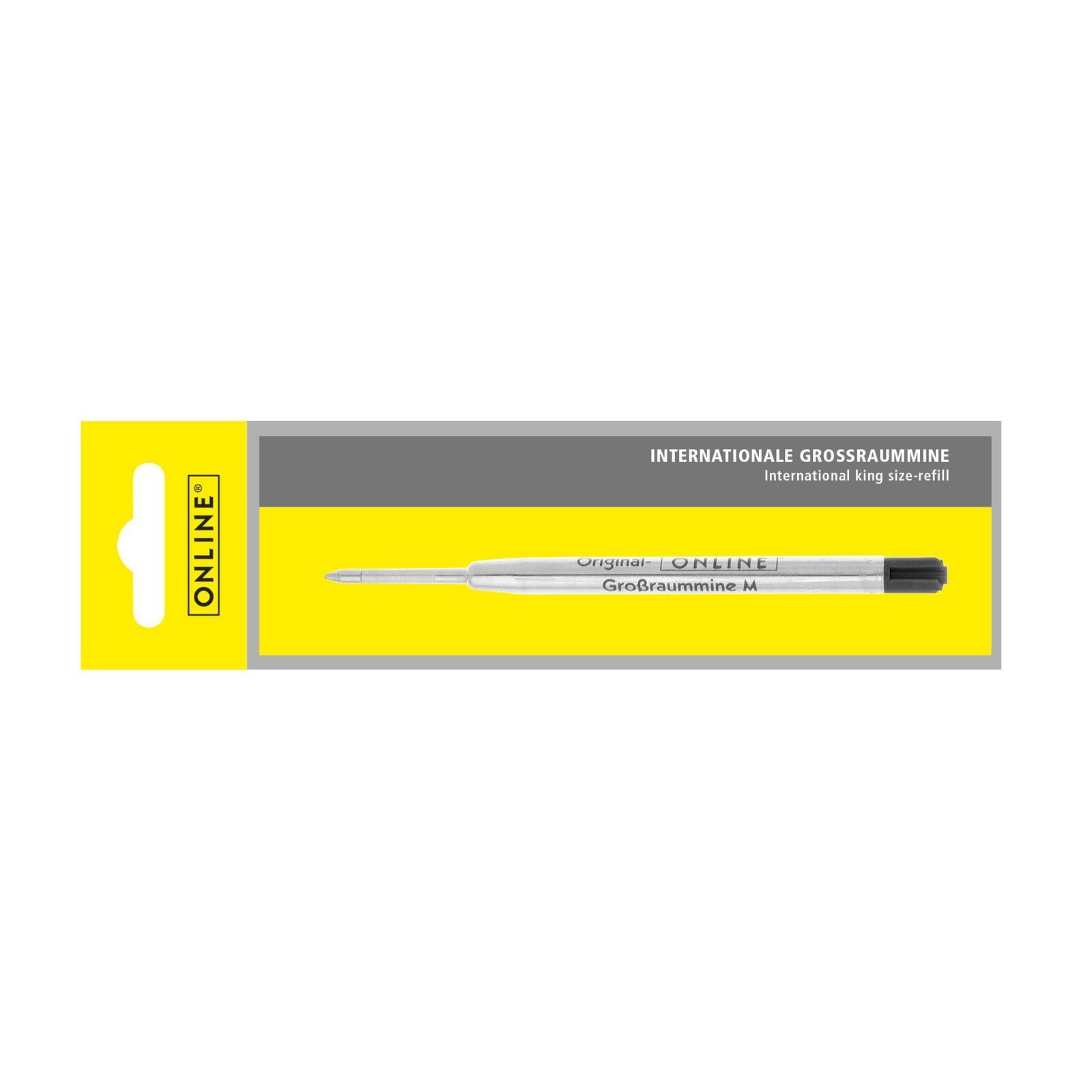 ONLINE® Kugelschreiberminen für Großraumminen-Kugelschreiber 0.6 mm Schwarz