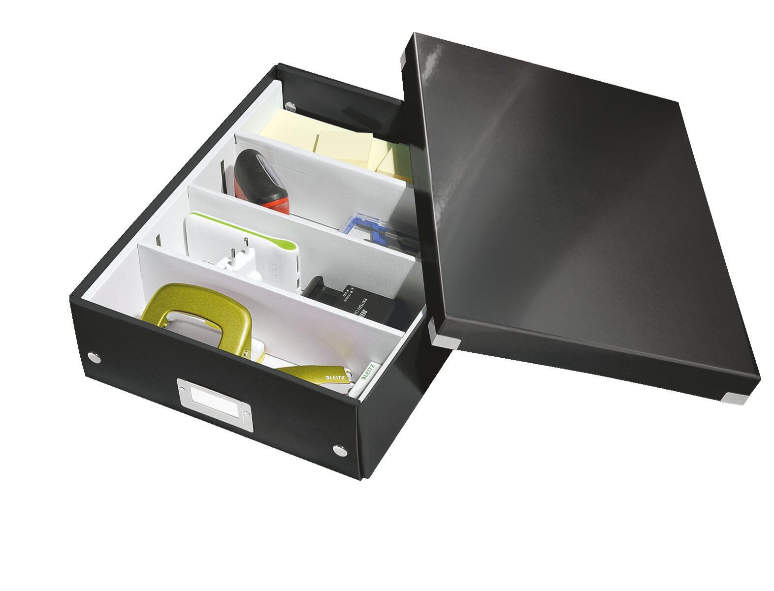 LEITZ Aufbewahrungsbox 900 Blatt - 28,0 x 37,0 x 10,0 cm schwarz