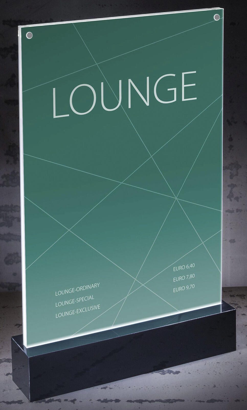 SIGEL LED LED-Tischaufsteller DIN A4