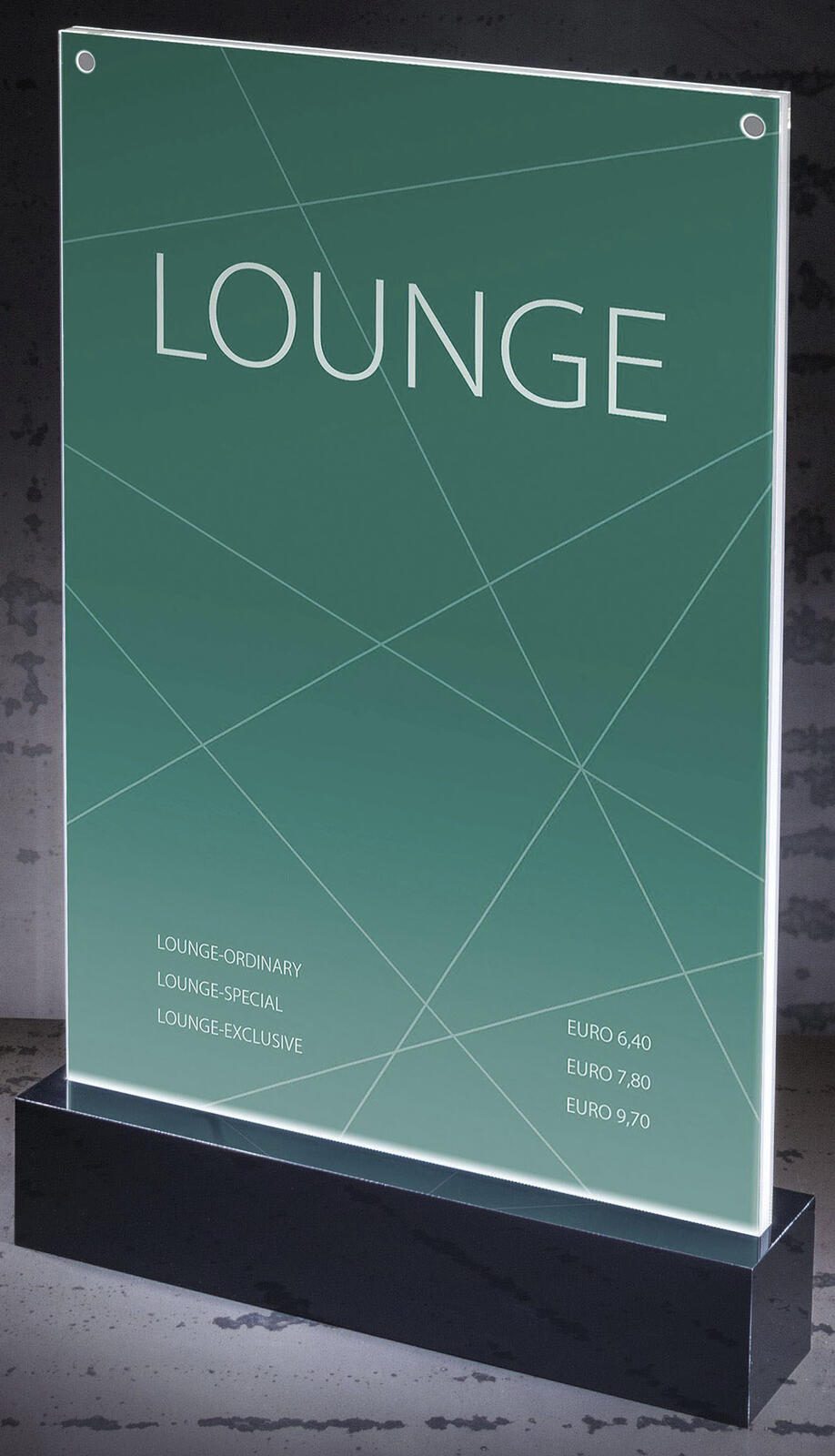 SIGEL LED LED-Tischaufsteller DIN A4