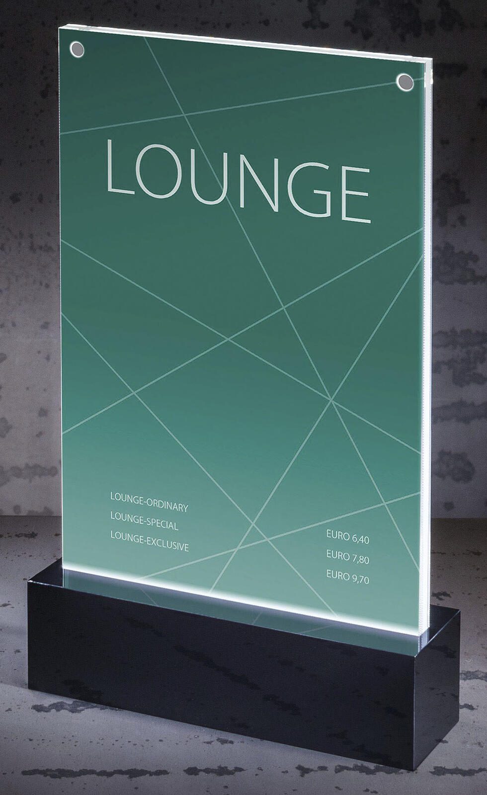 SIGEL LED LED-Tischaufsteller A5