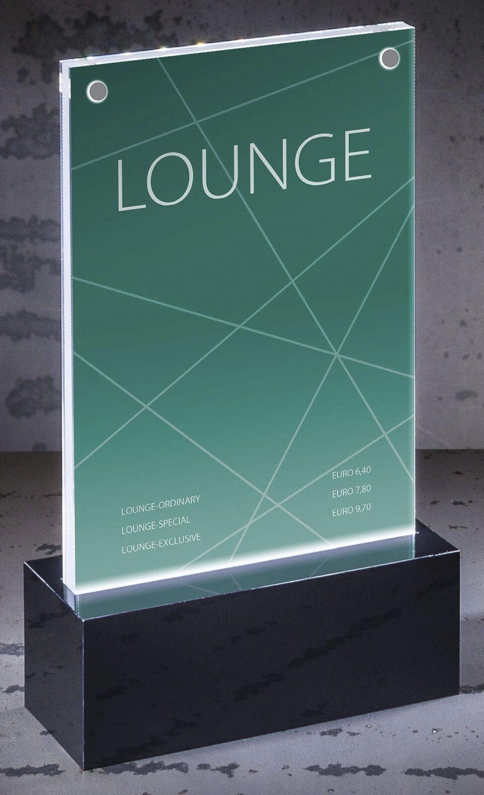 SIGEL LED LED-Tischaufsteller A6