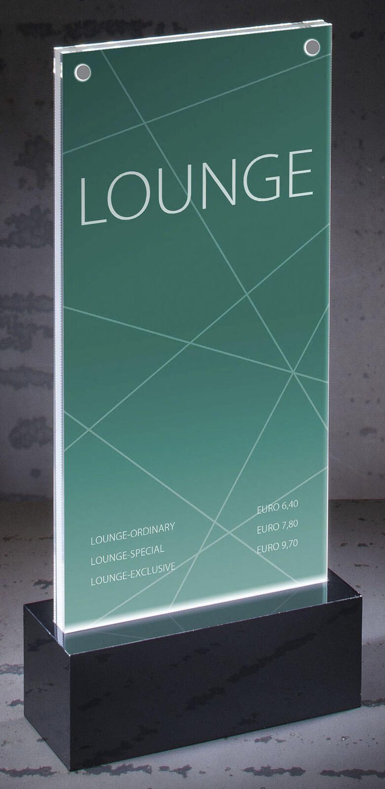 SIGEL LED LED-Tischaufsteller 1/3 DIN A4