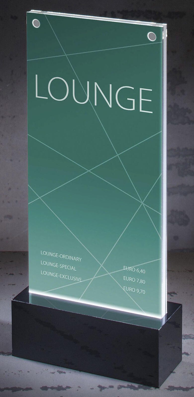 SIGEL LED LED-Tischaufsteller 1/3 DIN A4