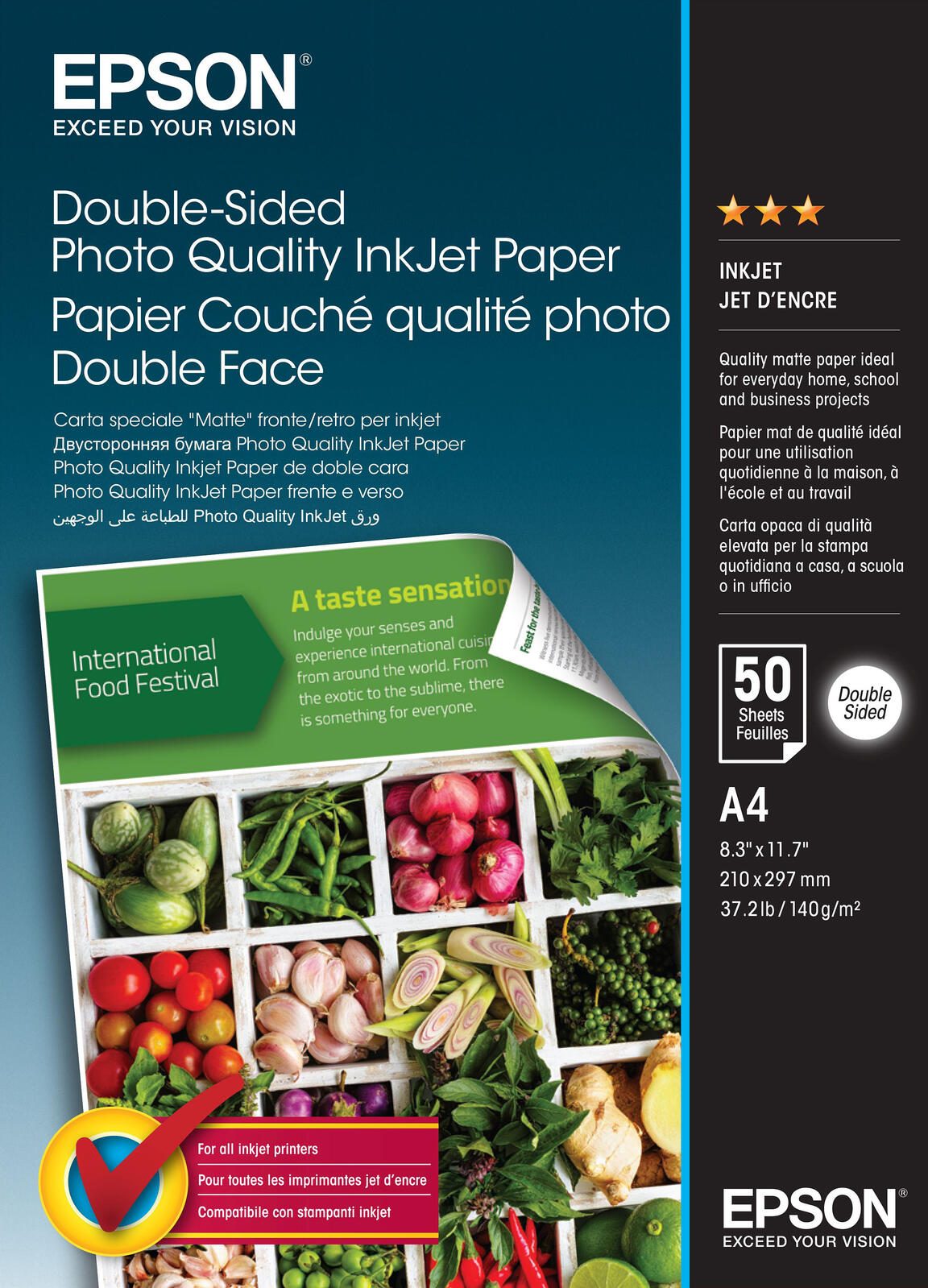 Epson Fotopapier Double-Sided DIN A4 matt 140 g/mÃÂ²