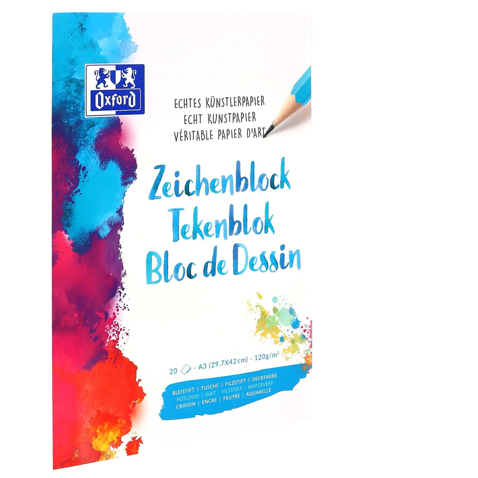 OXFORD Zeichenblock DIN A3 20 Blatt