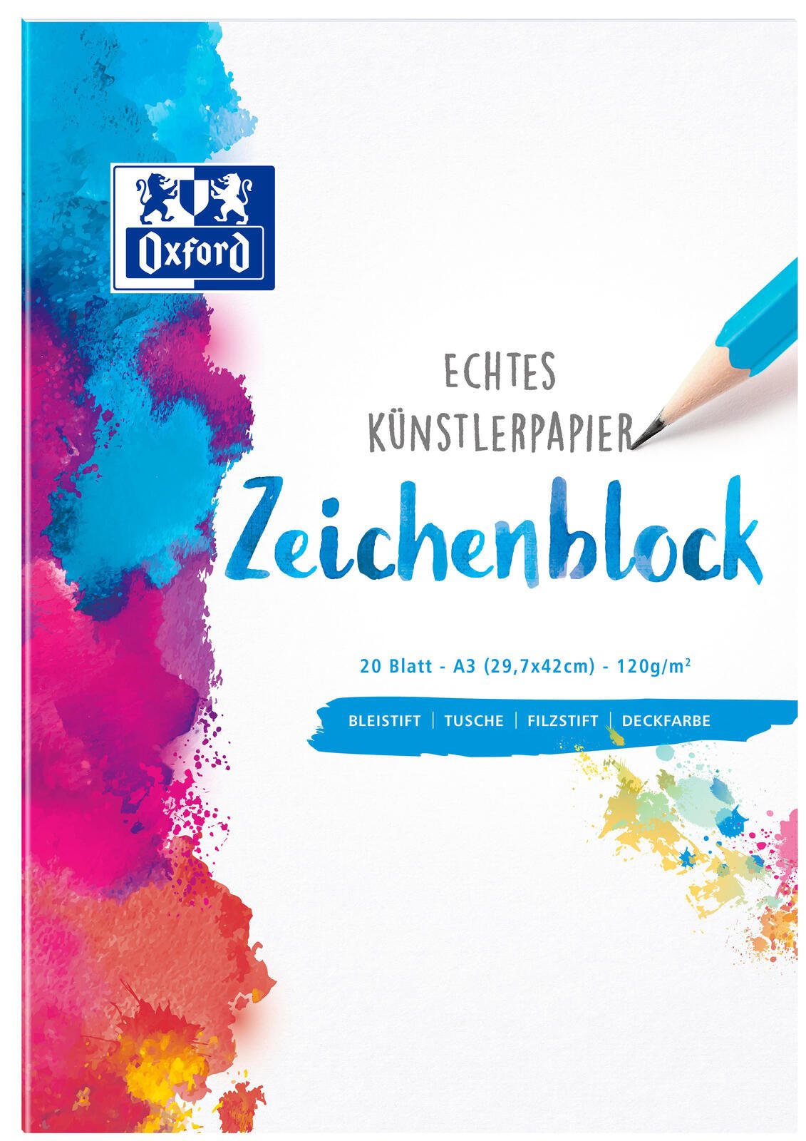 OXFORD Zeichenblock DIN A3 20 Blatt