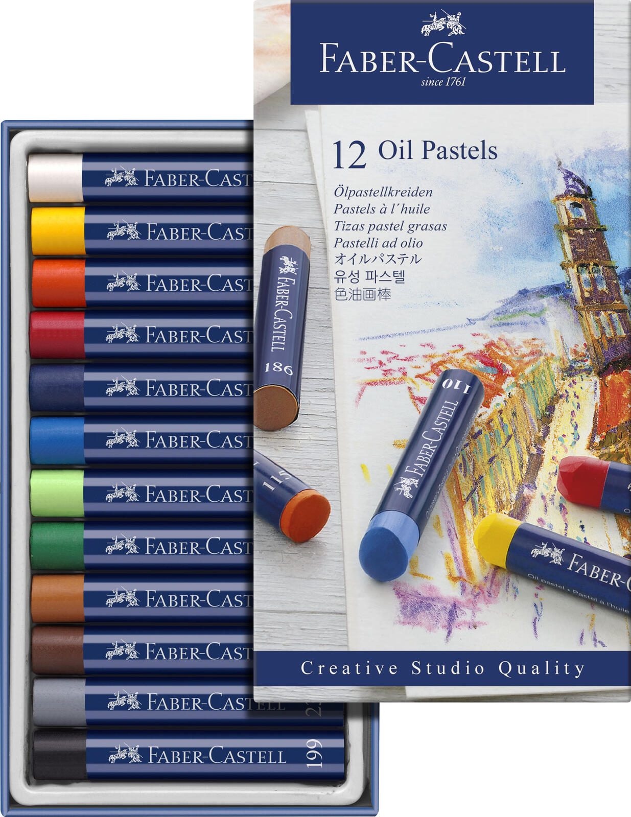 FABER-CASTELL Ölkreide Mehrfarbig