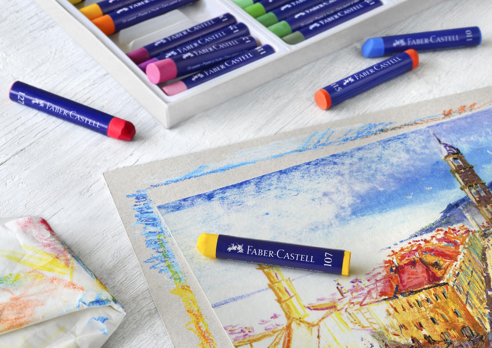 FABER-CASTELL Ölkreide Mehrfarbig