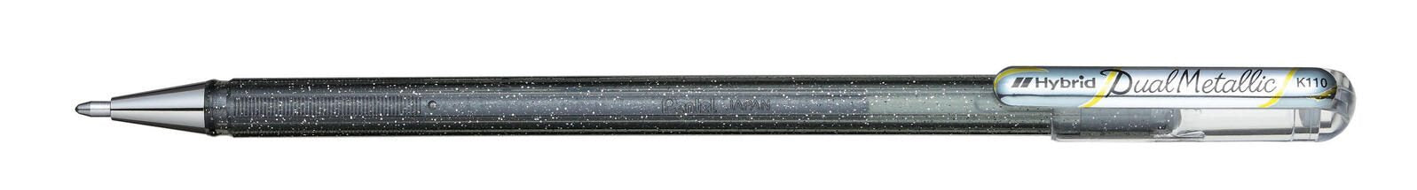 Pentel Dual Metallic Gelschreiber 0.5 mm, Schreibfarbe: Silber