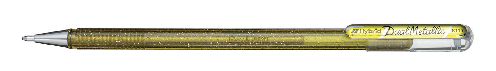 Pentel Dual Metallic Gelschreiber 0.5 mm, Schreibfarbe: Gold