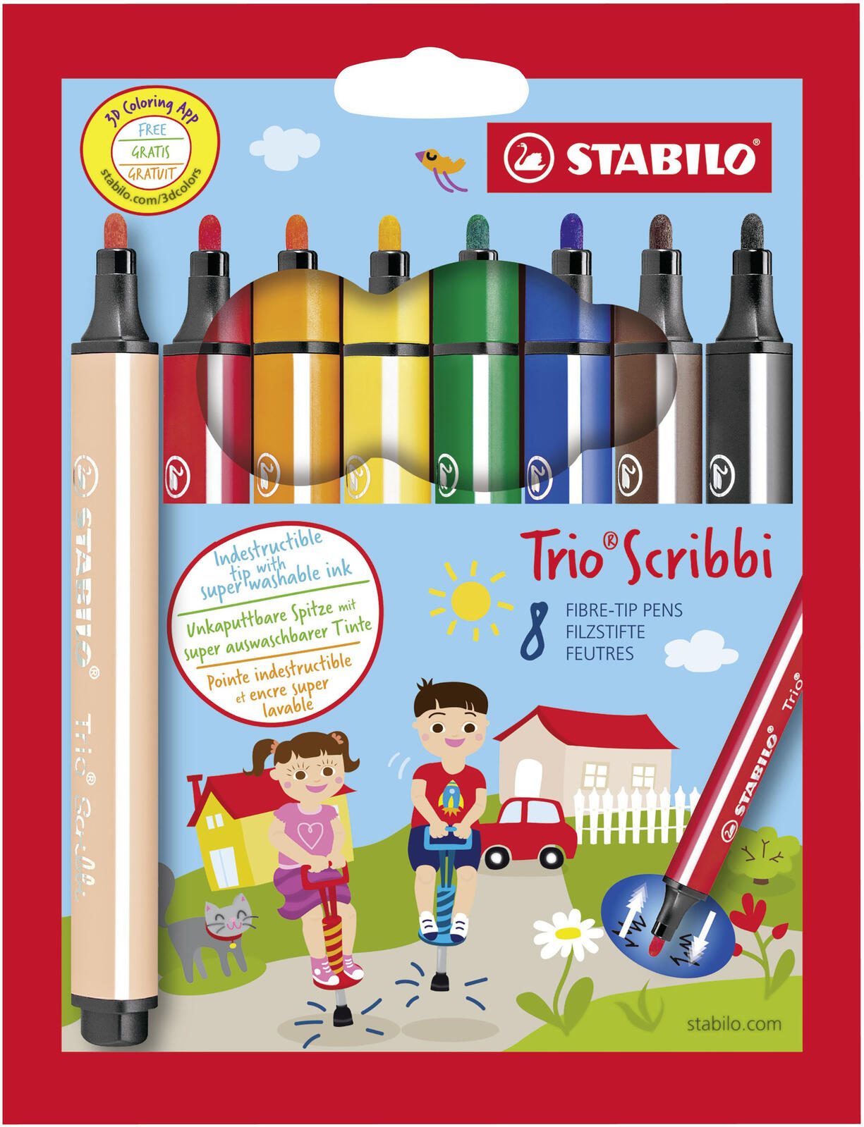 STABILO Filzstifte Mehrfarbig 2.0 mm