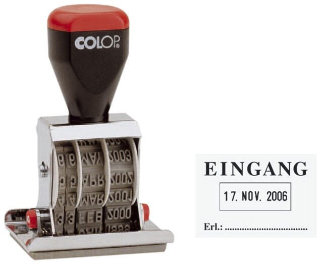 COLOP Datumstempel mit Text 'EINGANG'