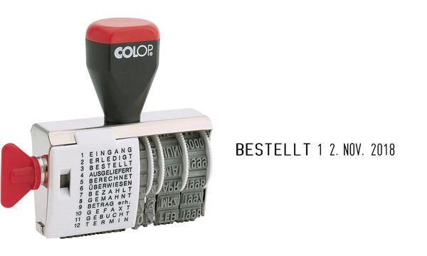 COLOP Datumstempel mit Text 04000/WD