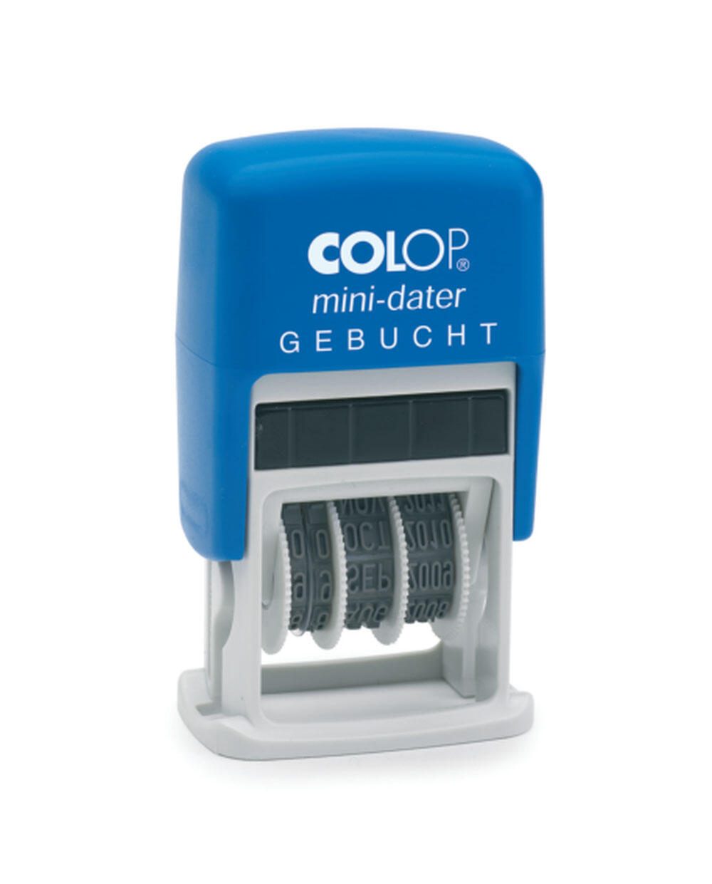 COLOP Datumstempel mit Text 'GEBUCHT'