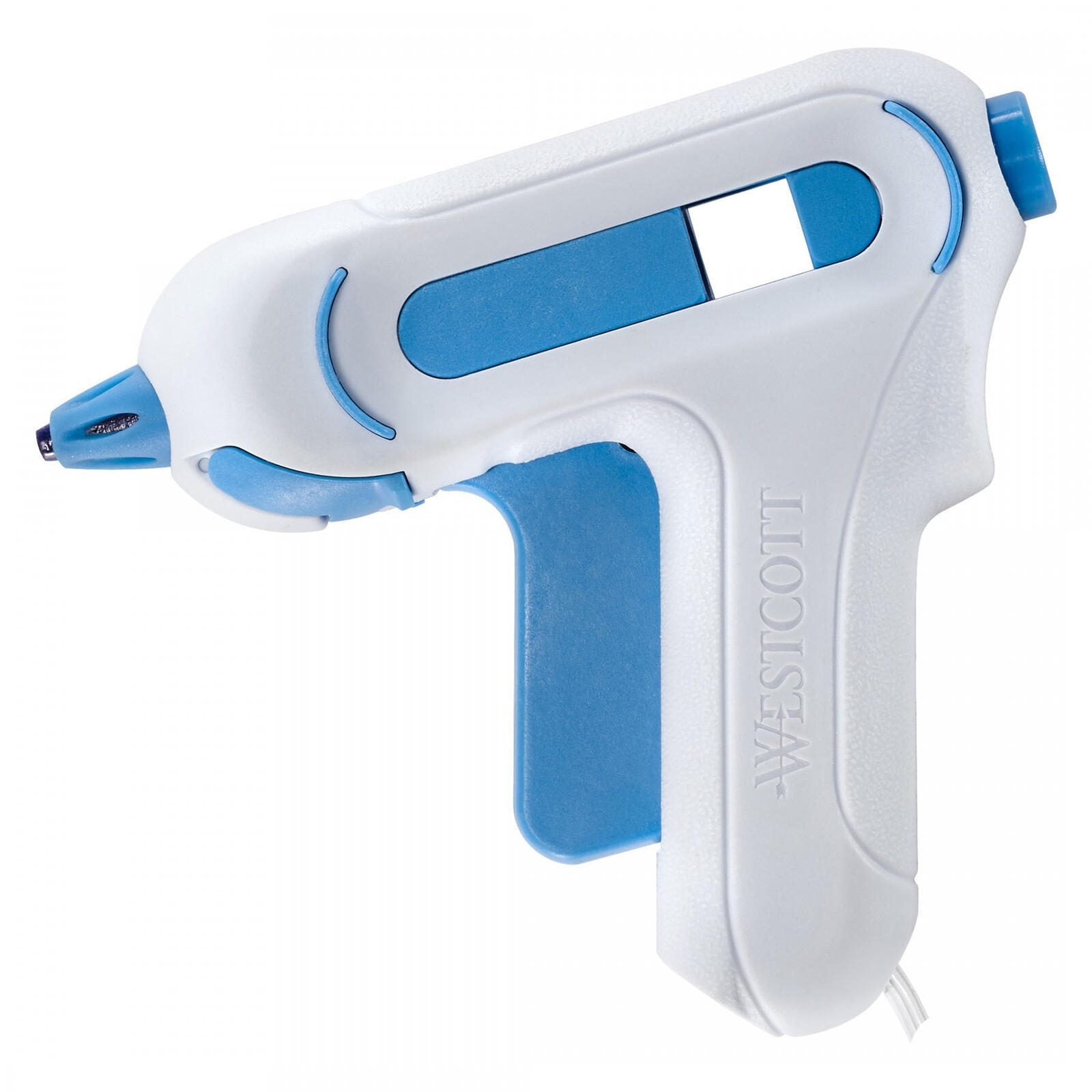 WESTCOTT mini Heißklebepistole weiß/blau