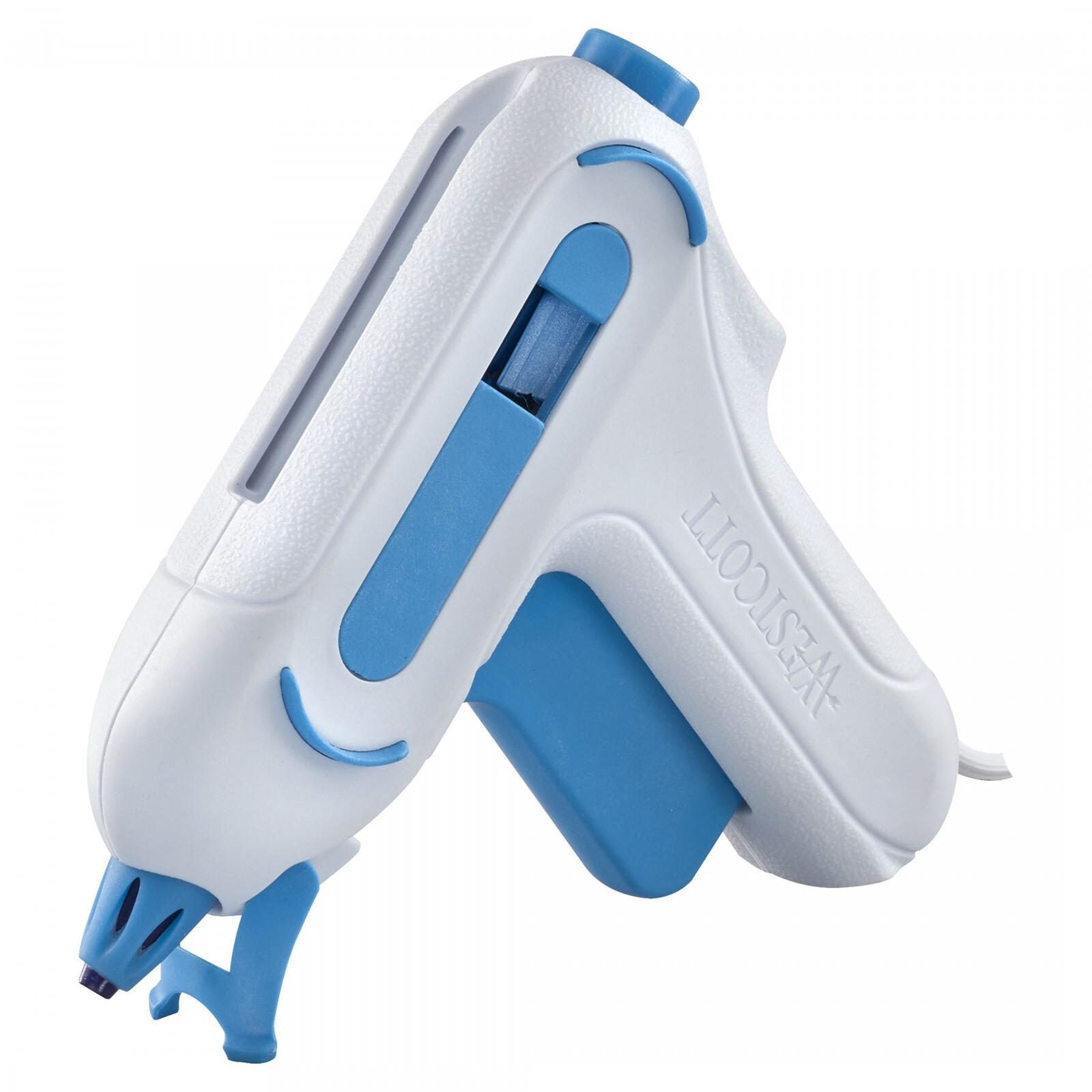 WESTCOTT mini Heißklebepistole weiß/blau