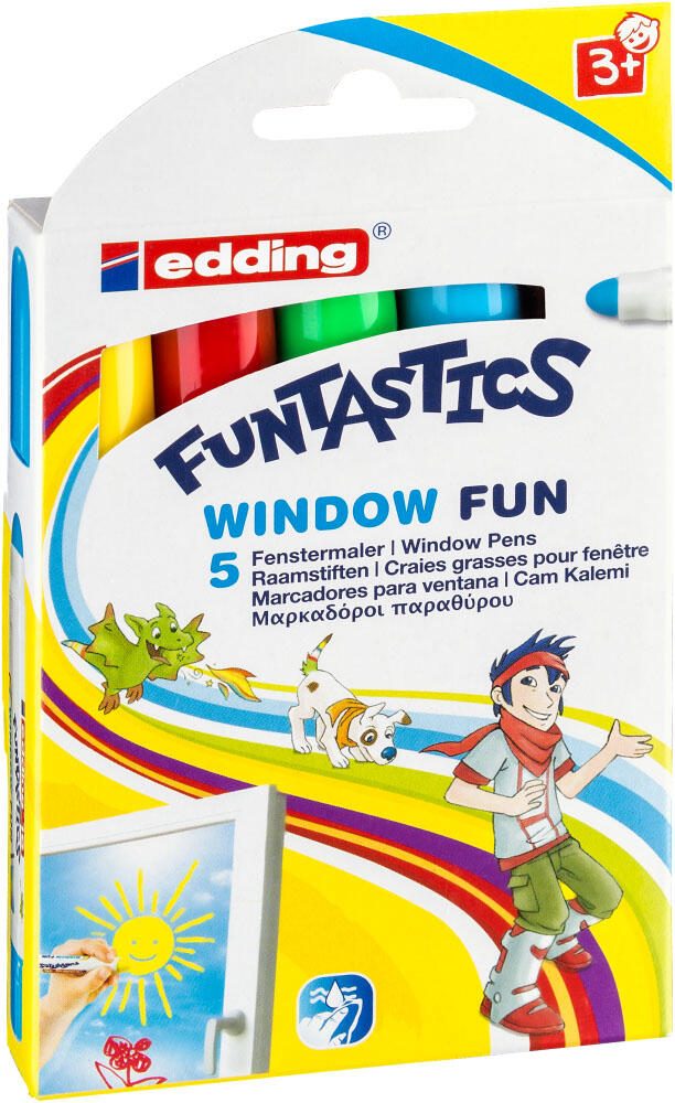 edding Funtastics Window Fun Kreidemarker 2.0 - 6.0 mm Mehrfarbig