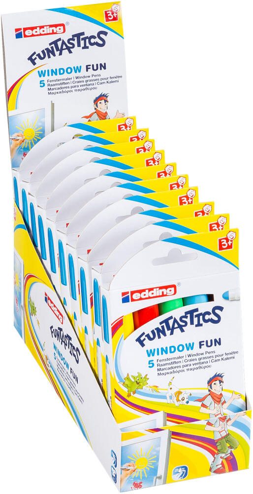 edding Funtastics Window Fun Kreidemarker 2.0 - 6.0 mm Mehrfarbig