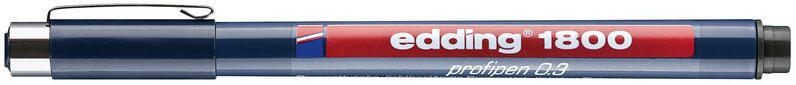 edding 1800 Fineliner 0.1 + 0.3 + 0.5 mm Schwarz