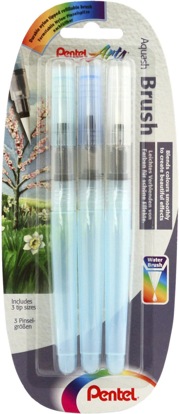 Pentel Pinsel-Set 3-teilig