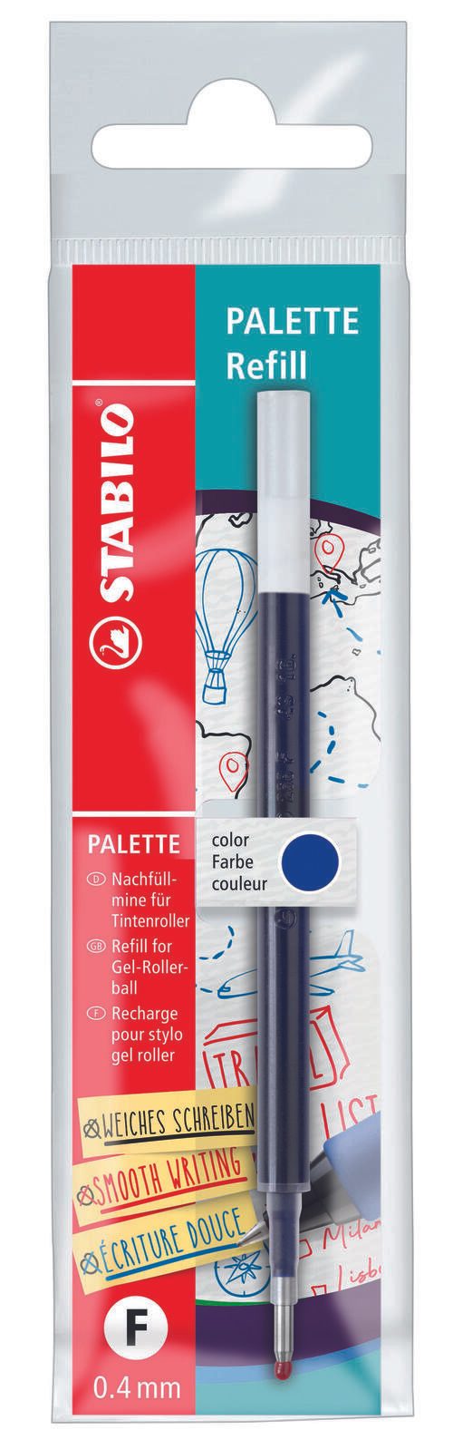 STABILO Gelschreibermine 0.4 mm Blau