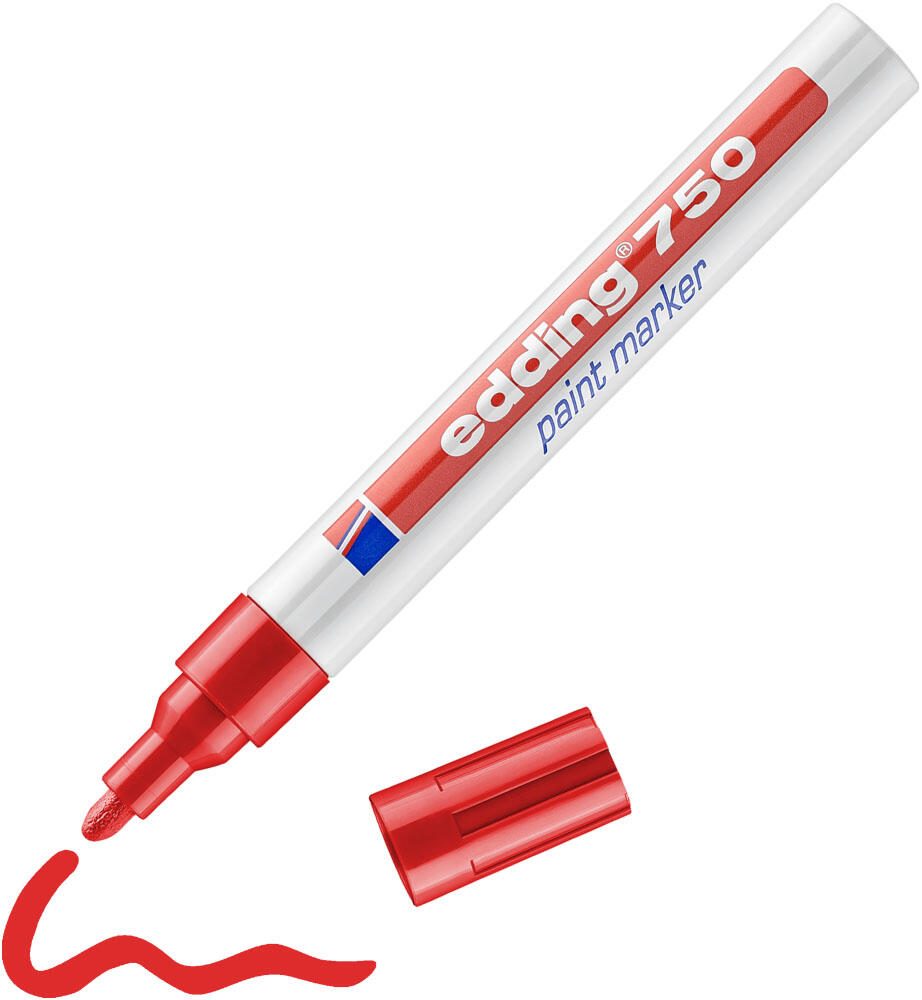 edding 750 Lackmarker 2.0 - 4.0 mm Rot