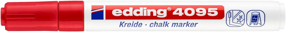 edding 4095 Kreidemarker 2.0 - 3.0 mm Rot