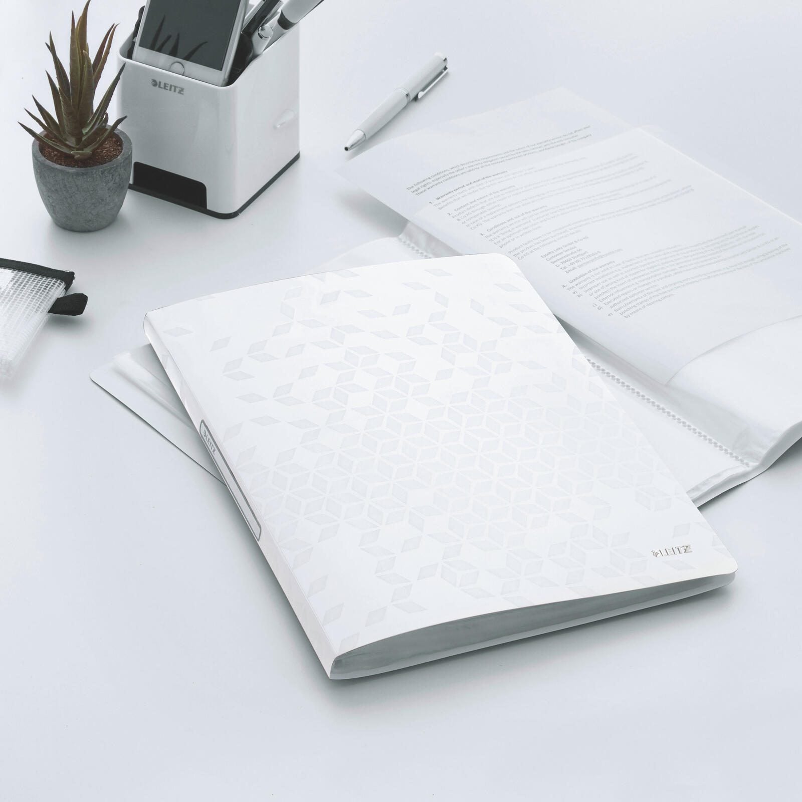 LEITZ Sichtbuch DIN A4 weiß-metallic