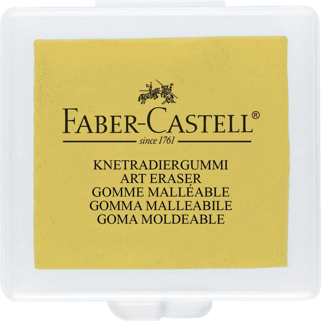 FABER-CASTELL Knetgummi gelb, rot oder blau