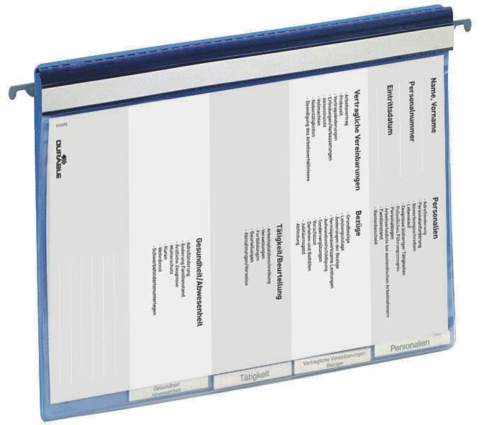 DURABLE Personalhefter DIN A4 kaufmännische Heftung blau