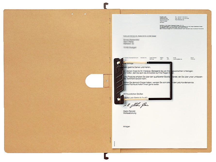 LEITZ Alpha Hängehefter kaufmännische Heftung DIN A4 naturbraun