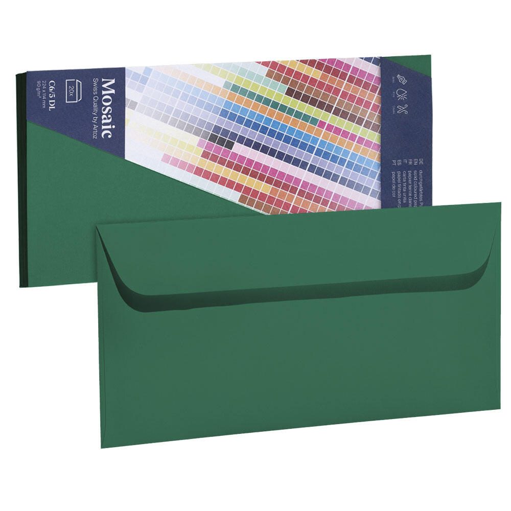 artoz Briefumschläge DIN lang ohne Fenster haftklebend