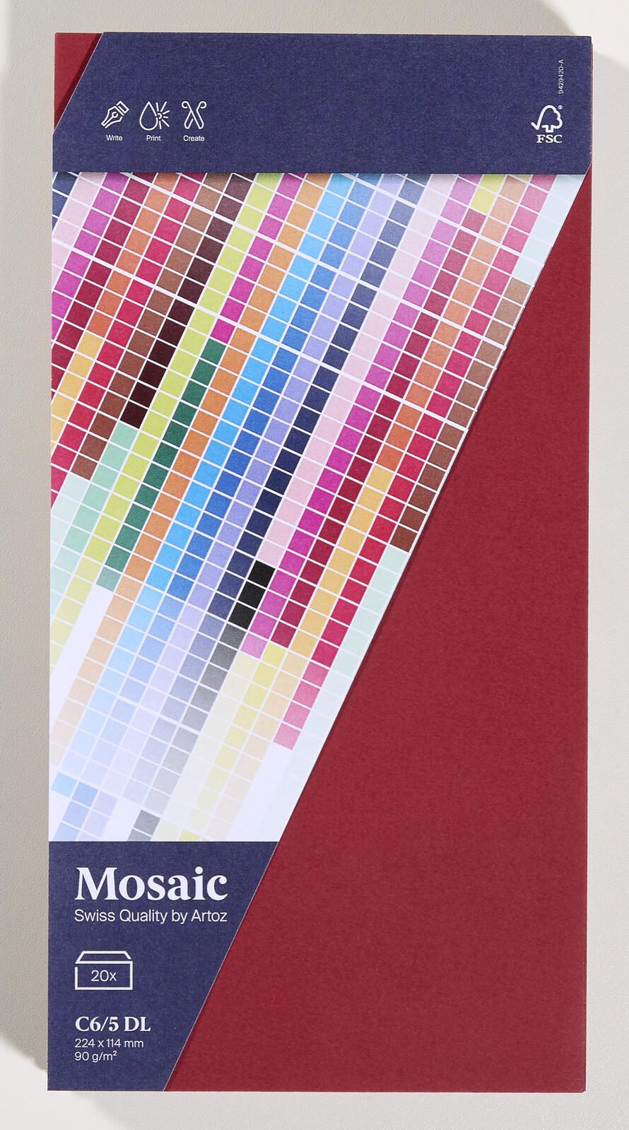 artoz Briefumschläge DIN lang ohne Fenster haftklebend