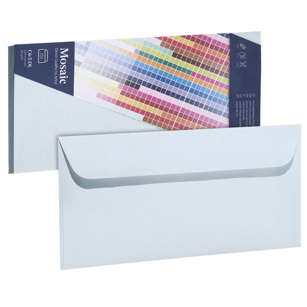 artoz Briefumschläge DIN lang ohne Fenster haftklebend