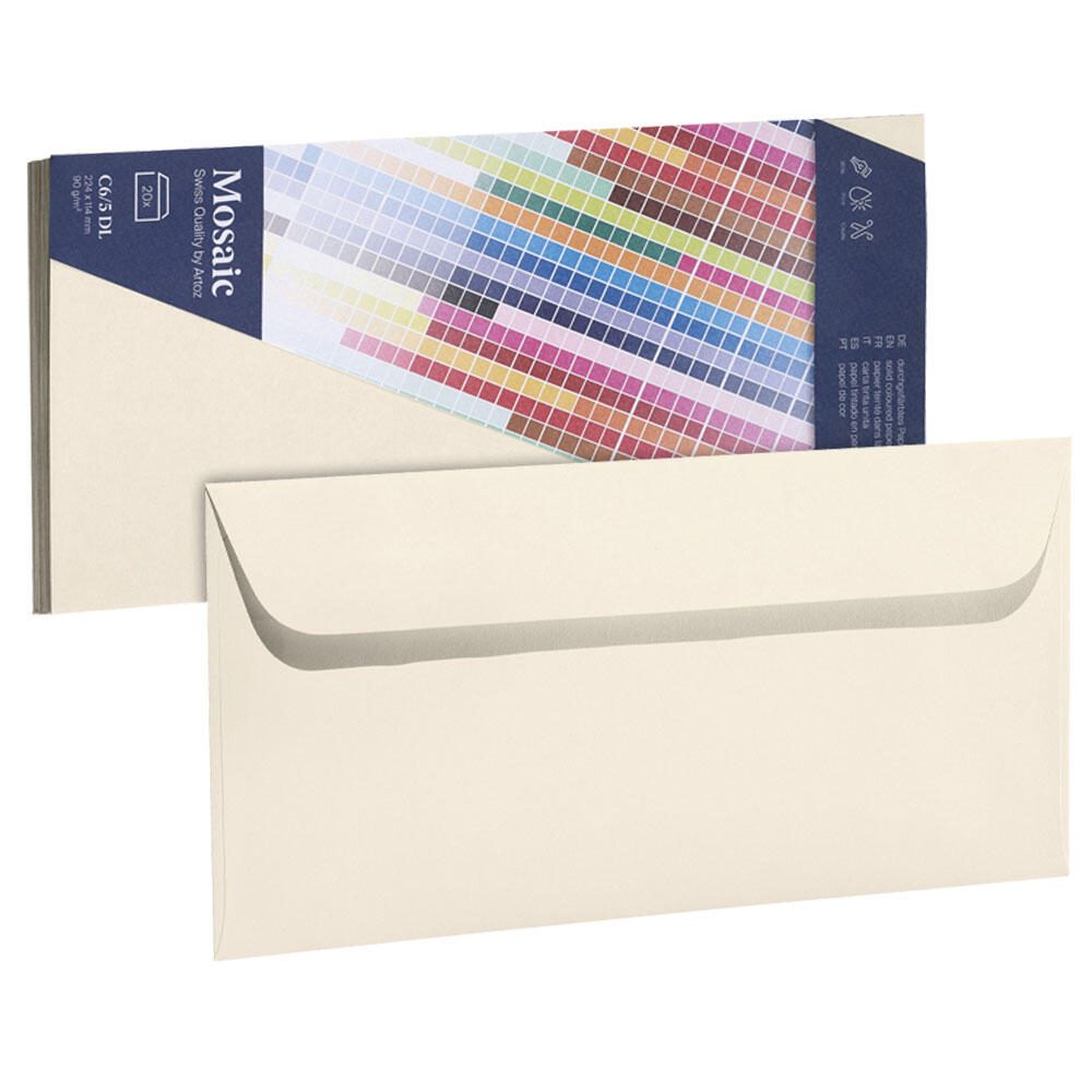 artoz Briefumschläge DIN lang ohne Fenster haftklebend