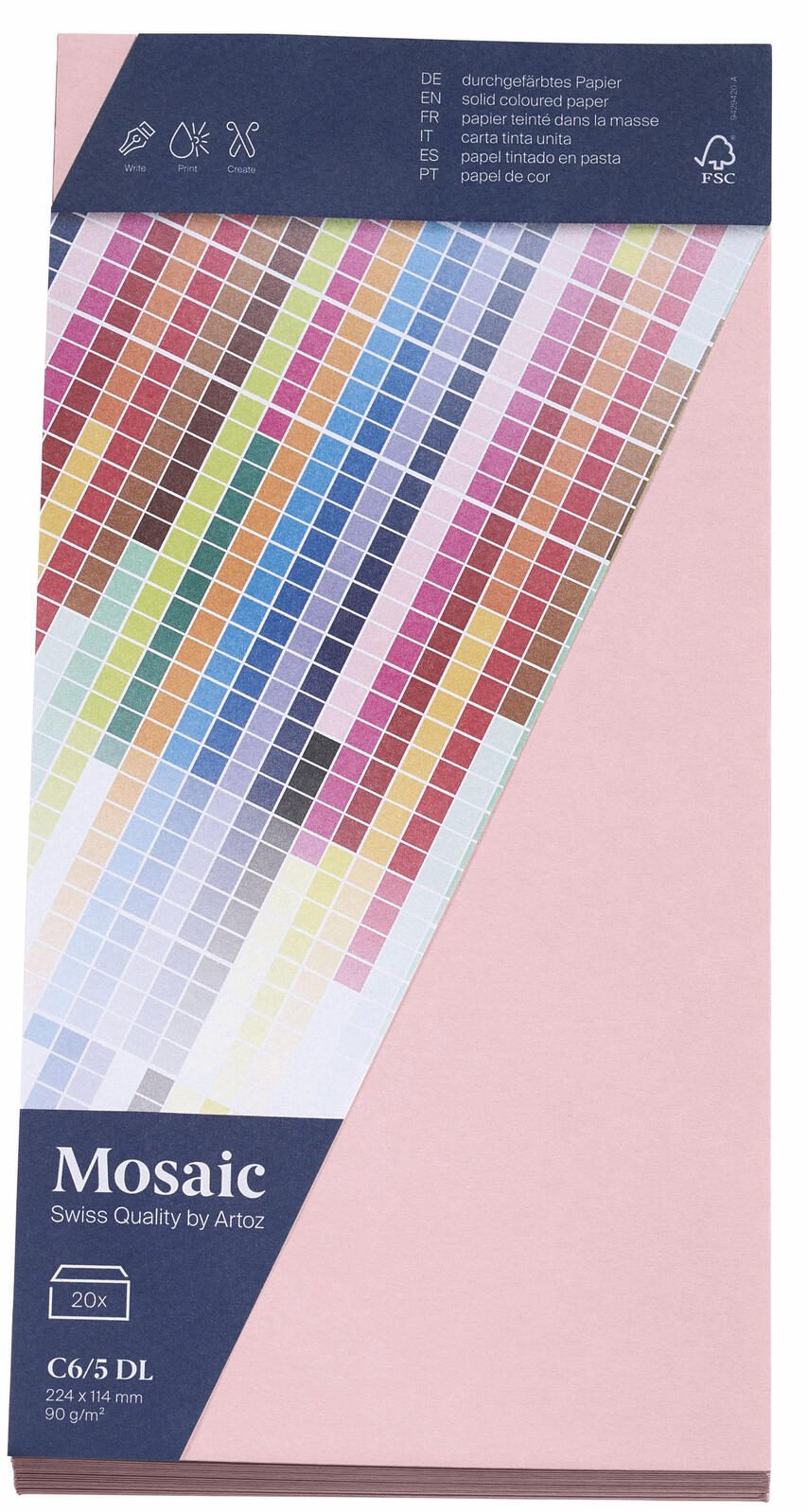 artoz Briefumschläge DIN lang ohne Fenster haftklebend