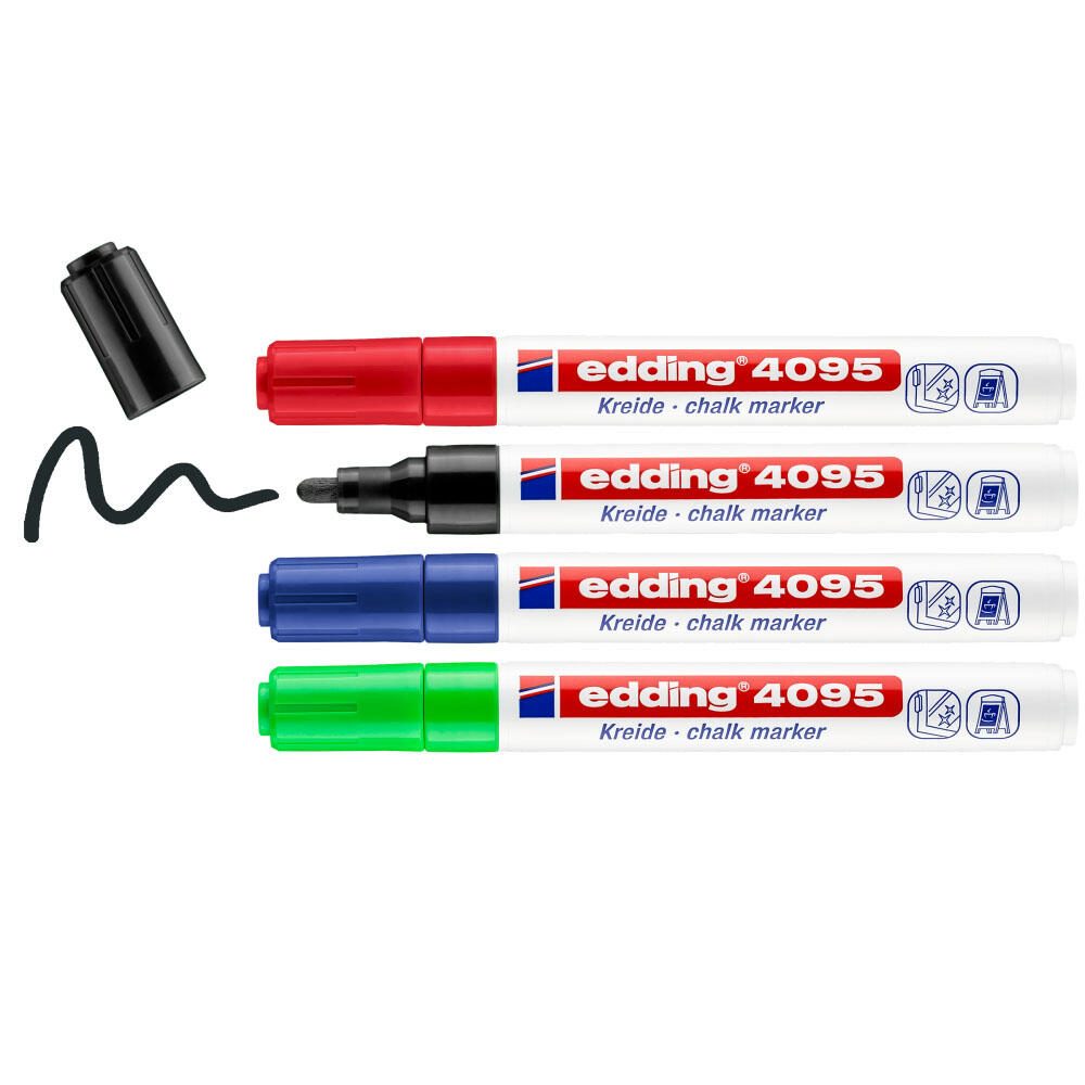edding 4095 Kreidemarker 2.0 - 3.0 mm Mehrfarbig