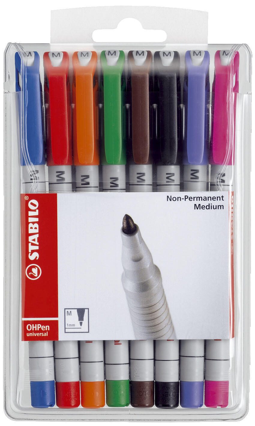 STABILO OHPen Folienstifte-Set 1.0 mm Mehrfarbig