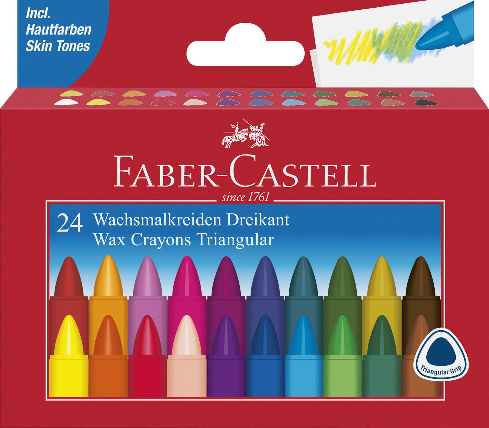 FABER-CASTELL Wachsmalstifte 24St.
