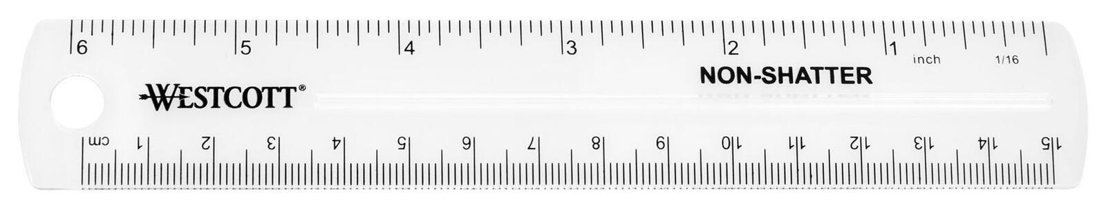 WESTCOTT Lineal 15 cm