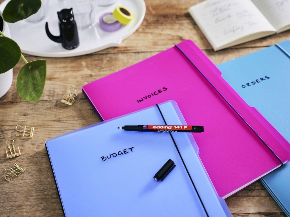 edding 141 F permanent Folienstifte-Set 0.6 mm Mehrfarbig