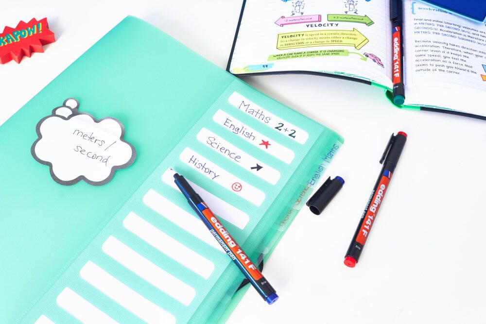 edding 141 F permanent Folienstifte-Set 0.6 mm Mehrfarbig