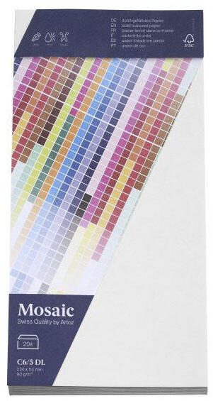 artoz Briefumschläge DIN lang ohne Fenster haftklebend