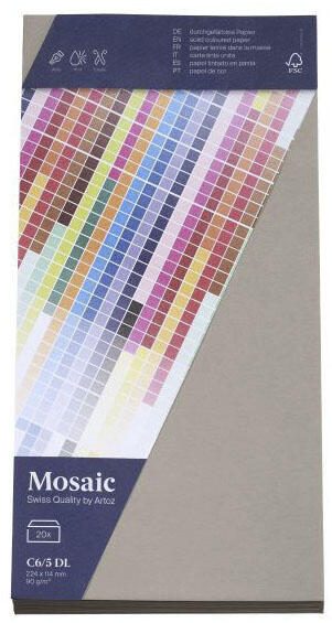 artoz Briefumschläge DIN lang ohne Fenster haftklebend