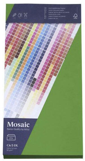 artoz Briefumschläge DIN lang ohne Fenster haftklebend